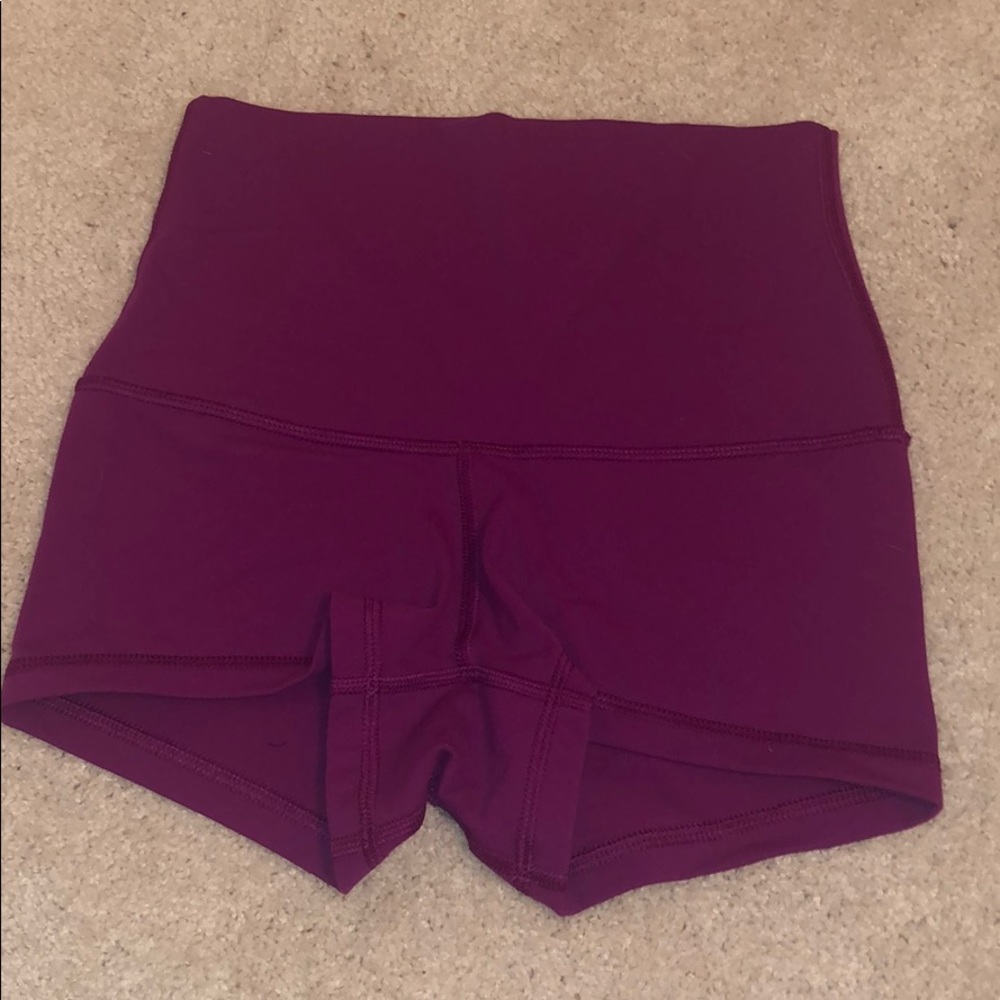 magenta lululemon shorts